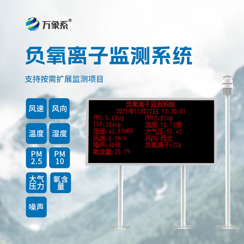 空氣負氧離子監測站